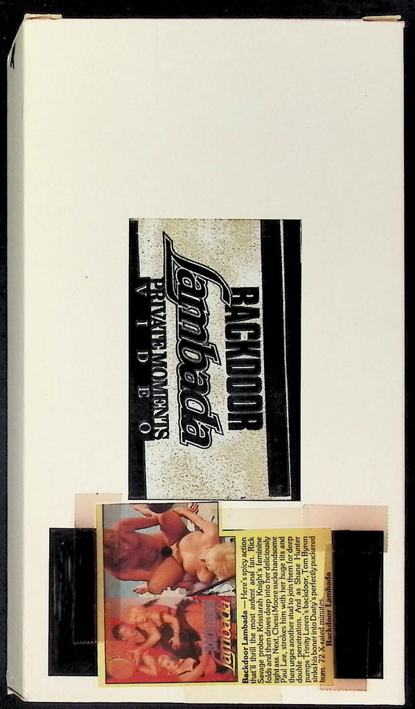 Backdoor Lambada Adult VHS Private Moments Video 102425AKVHS2