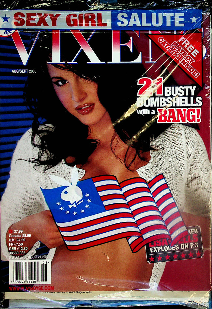 Playboy Vixens Magazine  Sexy Girl Salute  Aug/Sep 2005 new /sealed  092224lm-p