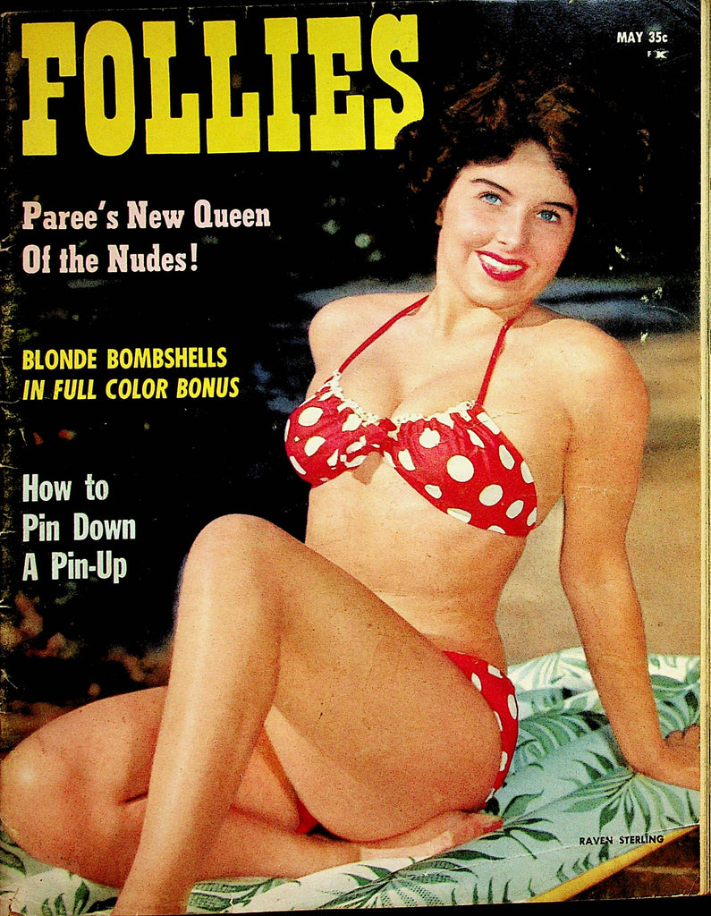 Follies Vintage Magazine Paree's New Queen Of The Nudes!  May 1959      051123lm-p