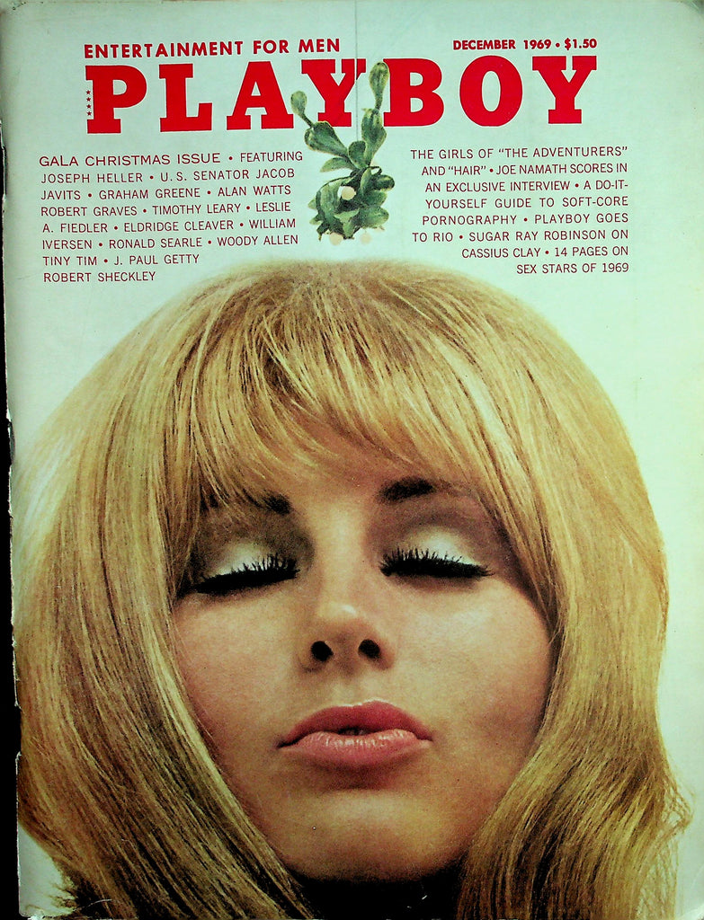 Playboy Magazine Gala Christmas Issue  Joe Namath Interview / Centerfold Girl Gloria  December 1969      122625lmp
