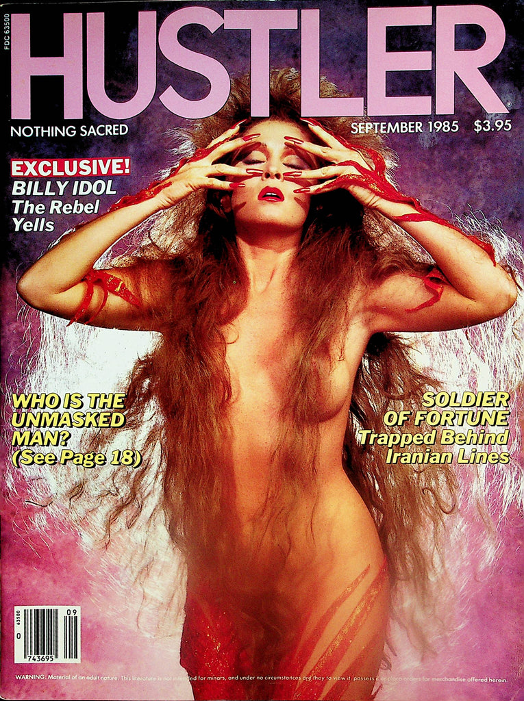 Hustler Magazine  Centerfold Girl Megan / Billy Idol   September 1985    121324lm-p