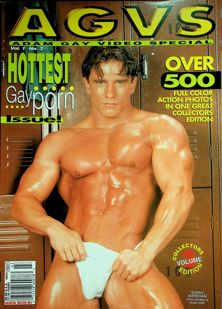 Adam Gay Video Special Magazine  Hottest Gay Porn Issue!  Cover Guy Sonny Markham  Over 500 Pages!  vol.1 #3 October 1999   031326lmp