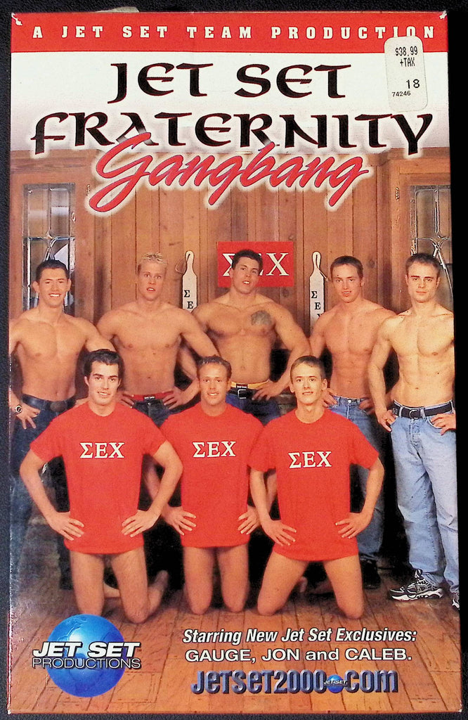 Jet Set Fraternity Gangbang Jet Set Productions, Inc. Gay VHS 2002 101824JKVHS4