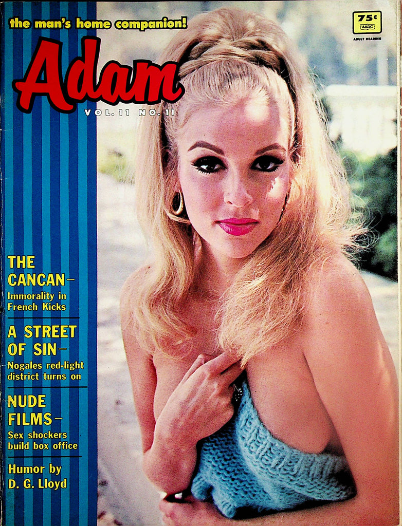 Adam Magazine   Covergirl Sondra Scott   vol.11 #11  1967    061924lm-p2