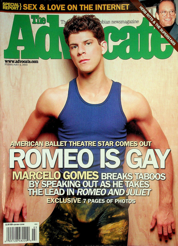 The Advocate Gay & Lesbian Magazine  Romeo Is Gay  Marcelo Gomes Breaks Taboos   February 4, 2003     042426lmp