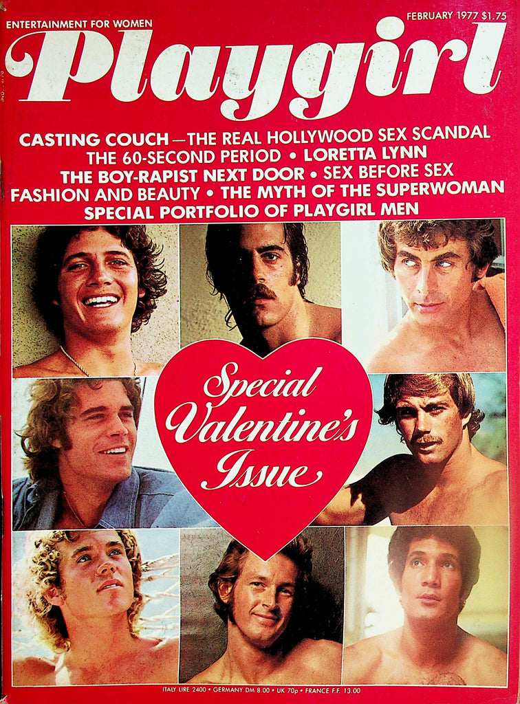 Playgirl Magazine  Special Valentin's Issue  -  Centerfold Richard Lee Bany  February 1977    121423lm-p