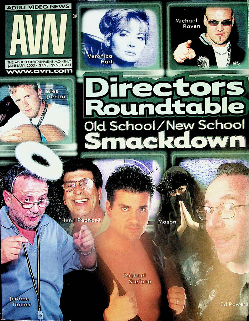 AVN Adult Video News Magazine   Directors Roundtable/ Old School/New School Smackdown  /  Michael Stefano  January 2003   061724lm-p