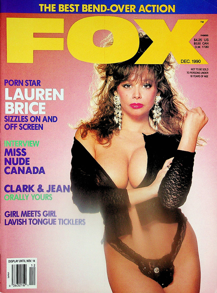 Fox Magazine  Porn Star Lauren Brice / Miss Nude Canada Interview  December 1990   041225lm-p