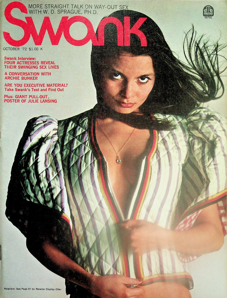 Swank Magazine  Centerfold-Giant Pull-Out Of Julie Lansing / Archie Bunker  October 1972    111925lm-p