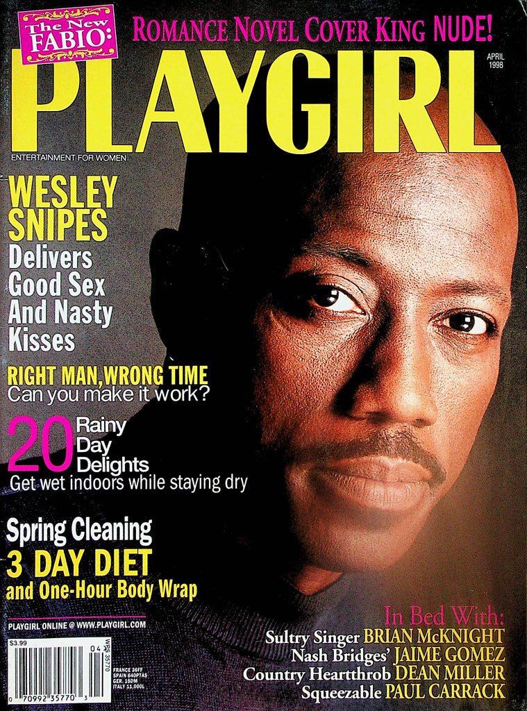 Playgirl Magazine   Cover Guy Wesley Snipes / Fabio Nude!  April 1998   110224lm-p