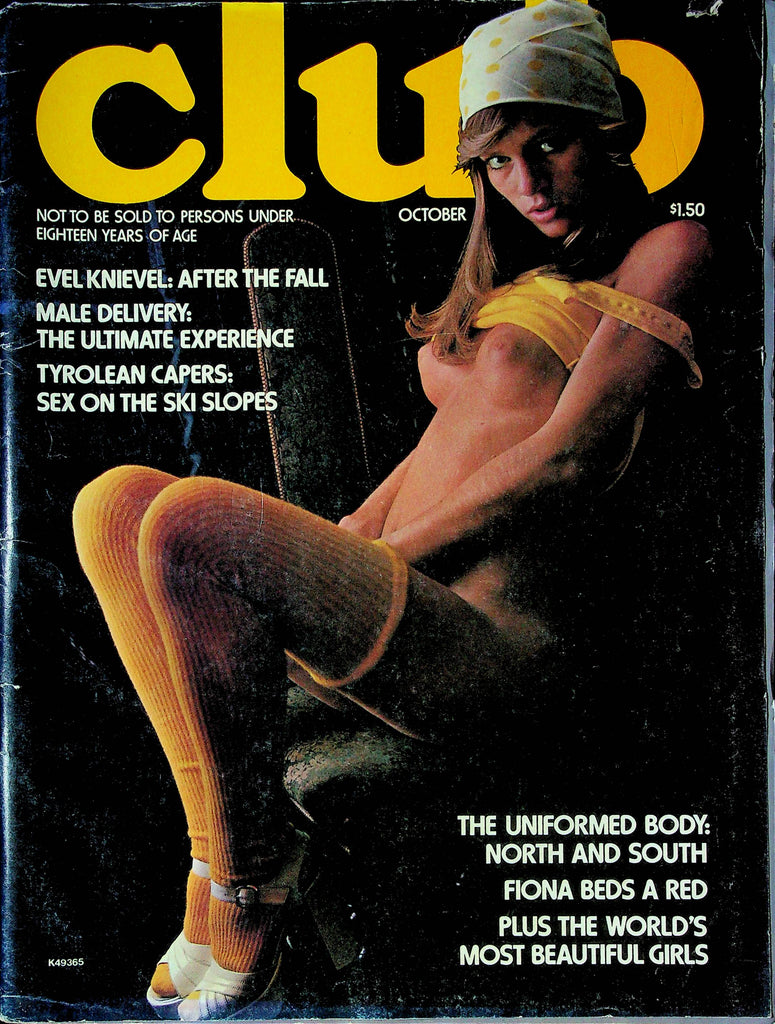 Club Magazine Evel Knievel & Fiona Richmond October 1975 050624RP