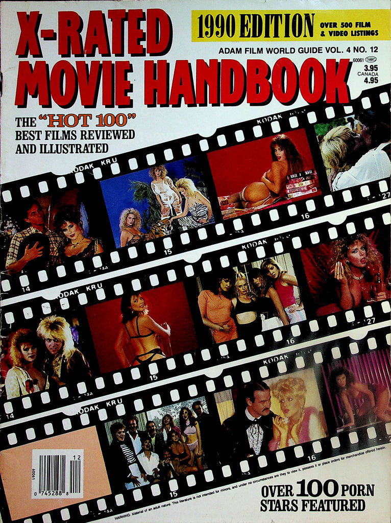 X-Rated Movie Handbook Magazine "Hot 100" Aja, Tori Welles, Sorority Pink & More! vol.4 #12  1990     113024lm-p2