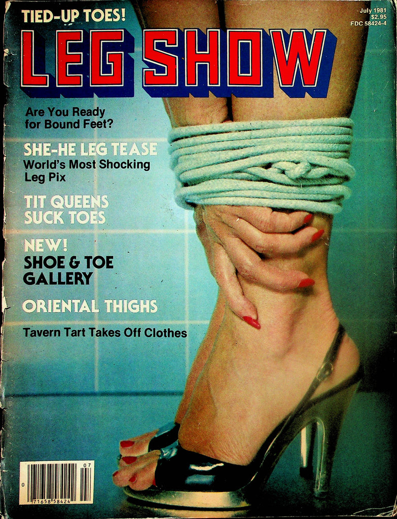 Leg Show Magazine  Tit Queens Ushi Digard & Candy Samples Suck Toes  July 1981     110325lm-p