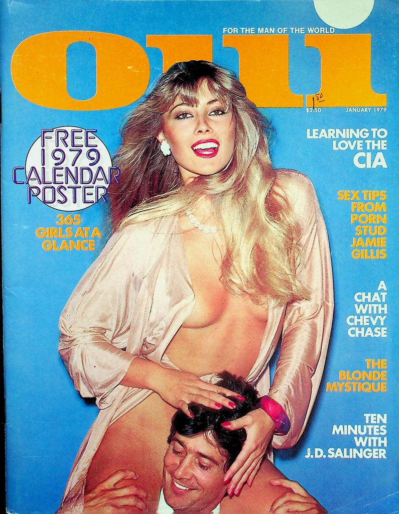 Oui Magazine  Sex Tips From Porn Stud Jamie Gillis  January 1979  w/Calendar      122925lmp