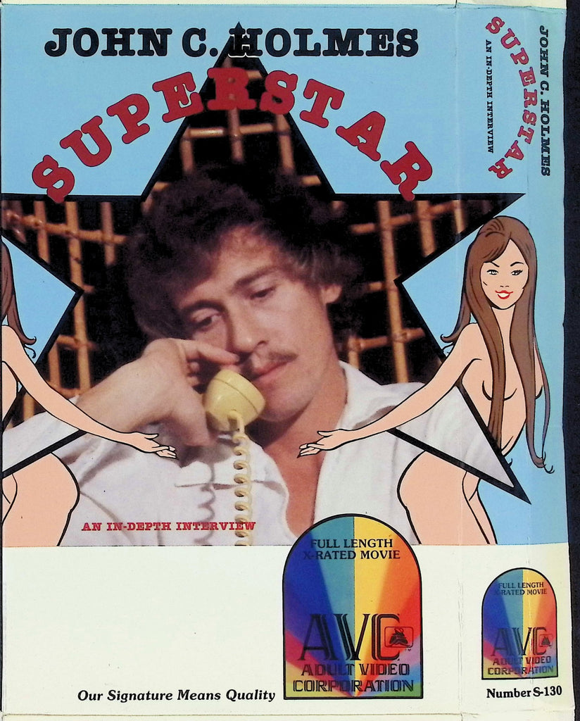 Superstar with John C. Holmes Lauren Dominique Nancy Hoffman Adult VHS AVC 052626AKVHS2