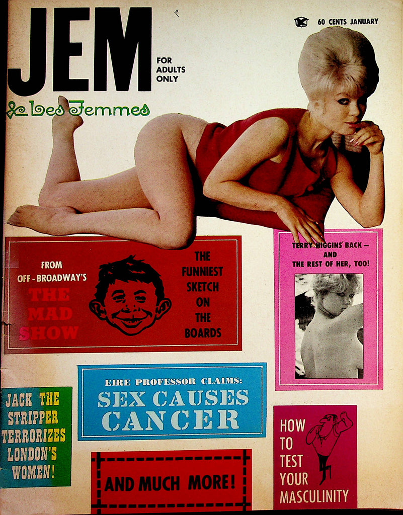 Jem Magazine  Alfred E. Newman From Mad / Terry Higgins  January 1966     051223lm-p