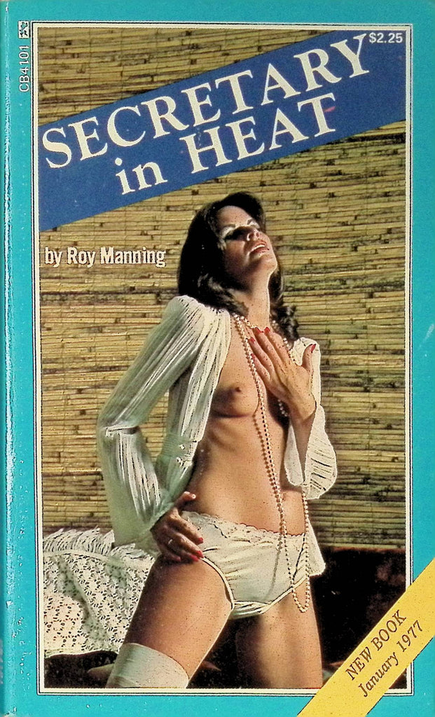 Secretary in Heat by Roy Manning CB4101 January 1977 Greenleaf Classics Adult Paperback Novel 072125AMP