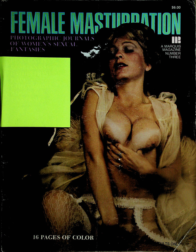 Female Masturbation Magazine  Photographic Journals Of Women's Sexual Fantasies  #3 1975 Marquis  042324lm-p