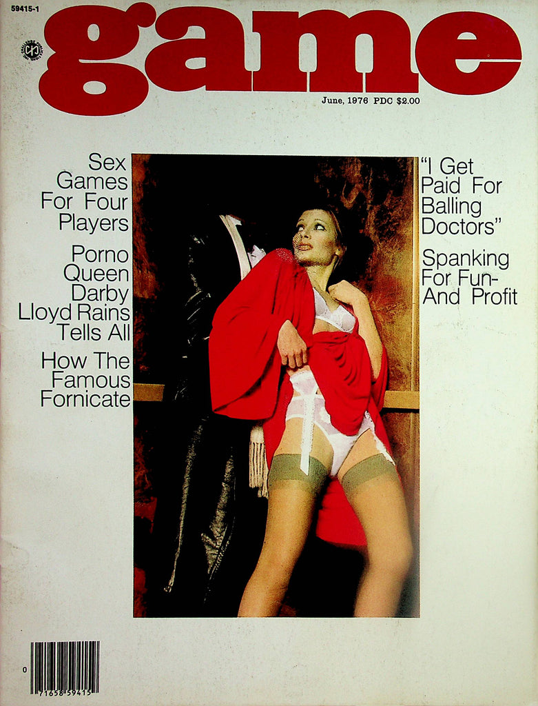 Game Magazine  Porno Queen Darby Lloyd Rains   June 1976    031624lm-p