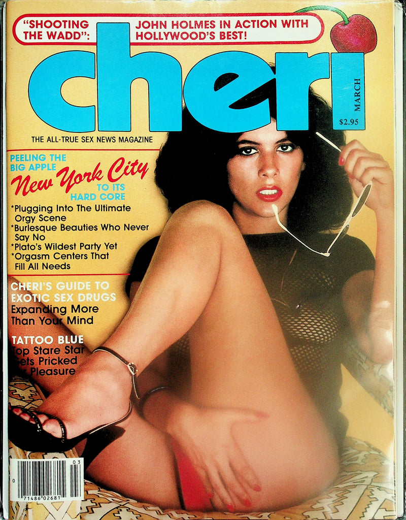 Cheri Magazine  John Holmes / Peeling The Big Apple New York City   March 1982   112425lmp