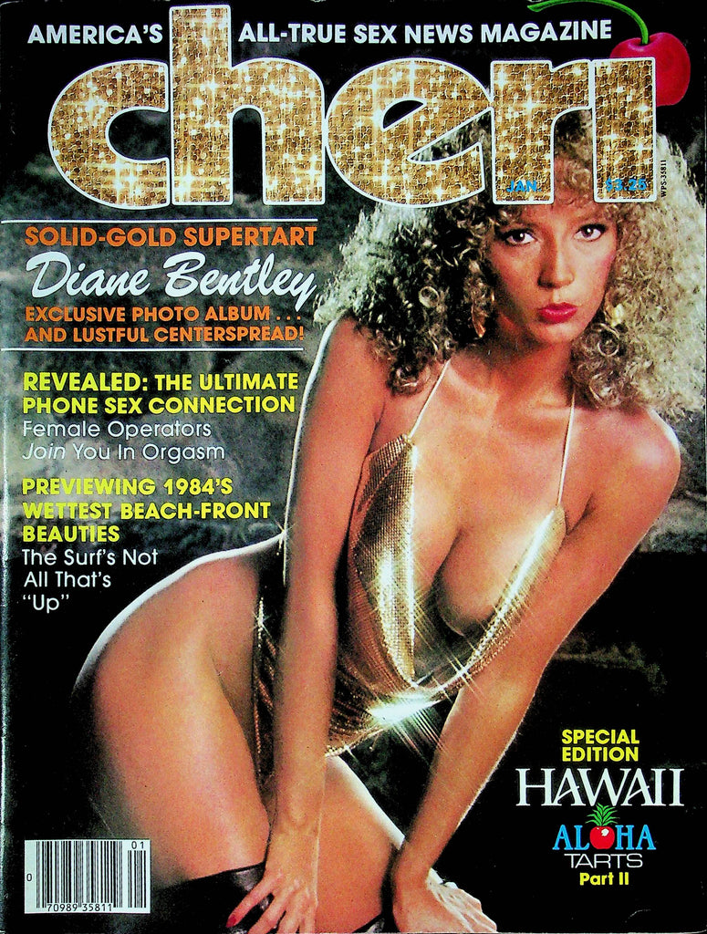 Cheri Adult Magazine Diane Bentley W/Poster January 1984 060624RP