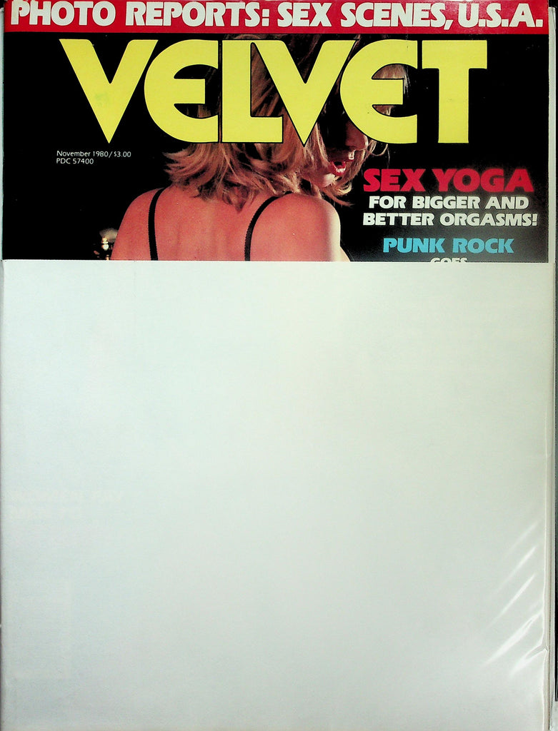 Velvet Magazine  Sex Yoga For Bigger & Better Orgasms!  November 1980     112425lmp