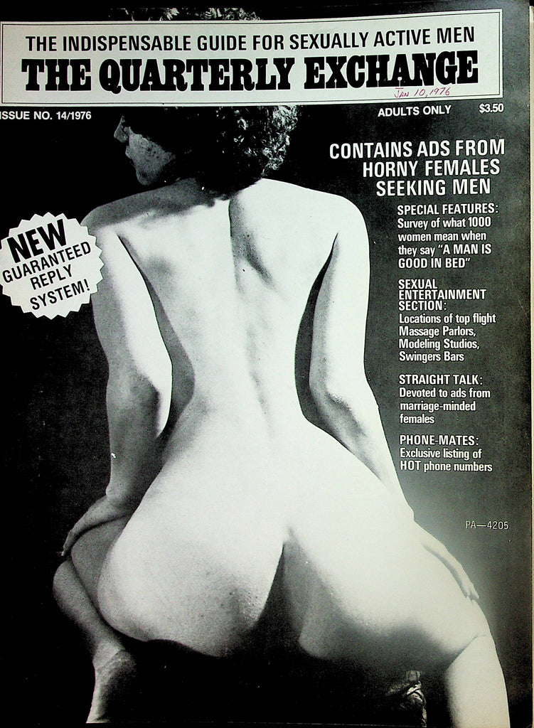 The Quarterly Exchange Contact Magazine   Horny Females Seeking Men  #14 1976    081924lm-p
