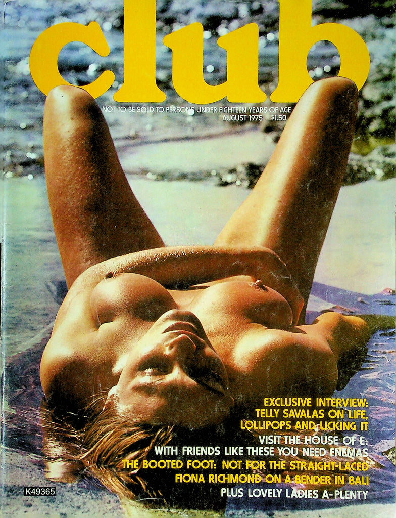 Club Magazine Telly Savalas August 1975 031324RP