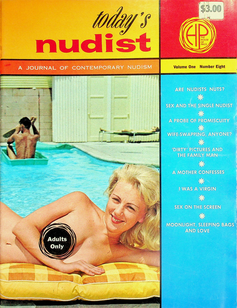Today's Nudist Magazine Contemporary Nudism: Sex & The Single Nudist, A Probe Of Promiscuity & More!  vol.1 #8   1960's     070826lmp-GSC