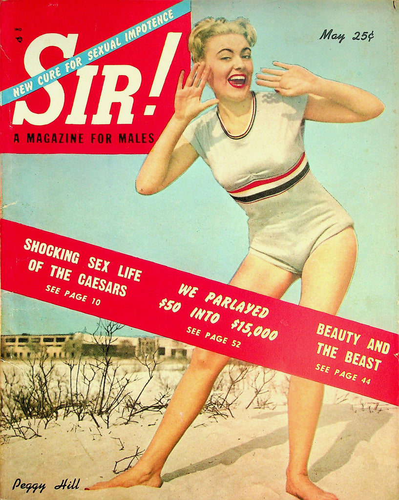 Sir! Magazine  Covergirl Peggy Hill  May 1951   022326lmp