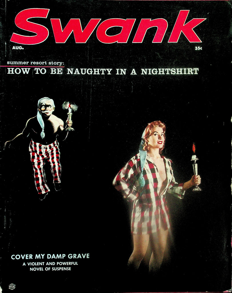 Swank Magazine  How To Be Naughty In A Nightshirt    August 1957      111925lm-p