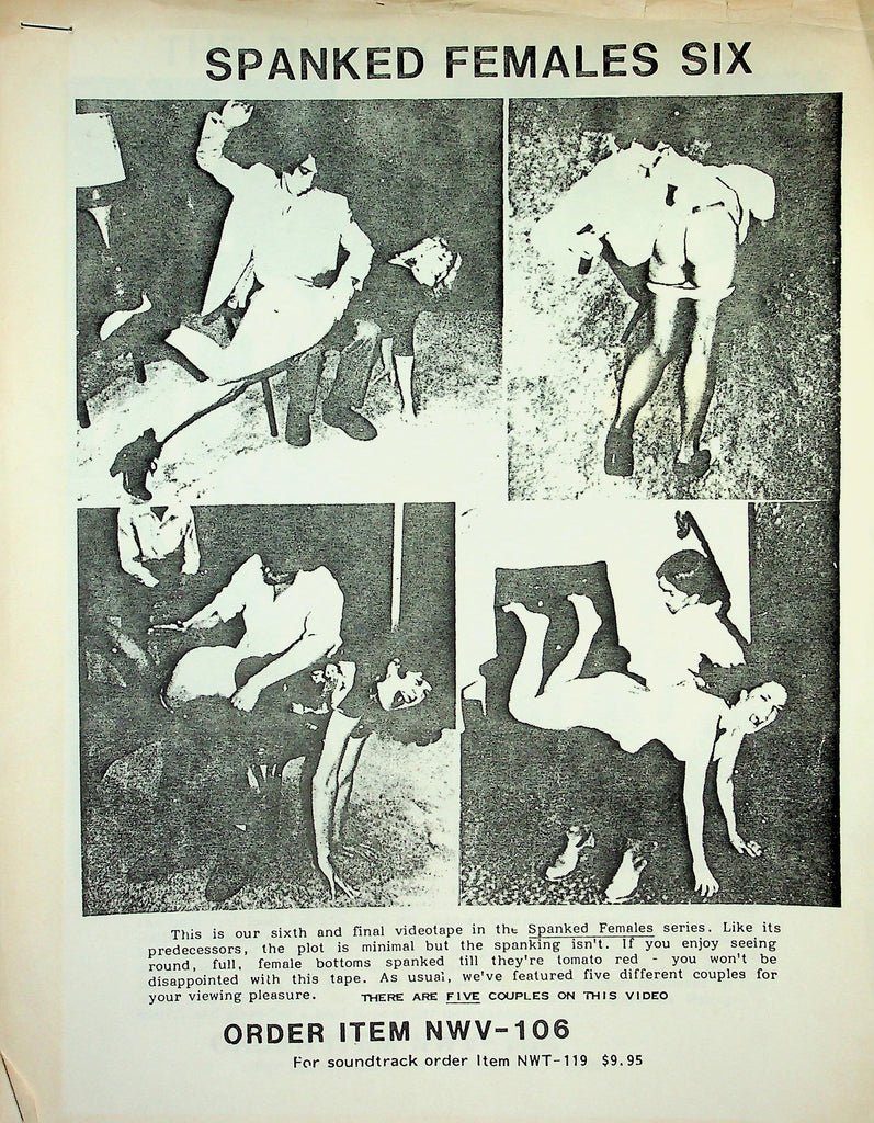 Spanked Females Fetish Catalog  1970's   123025lmp