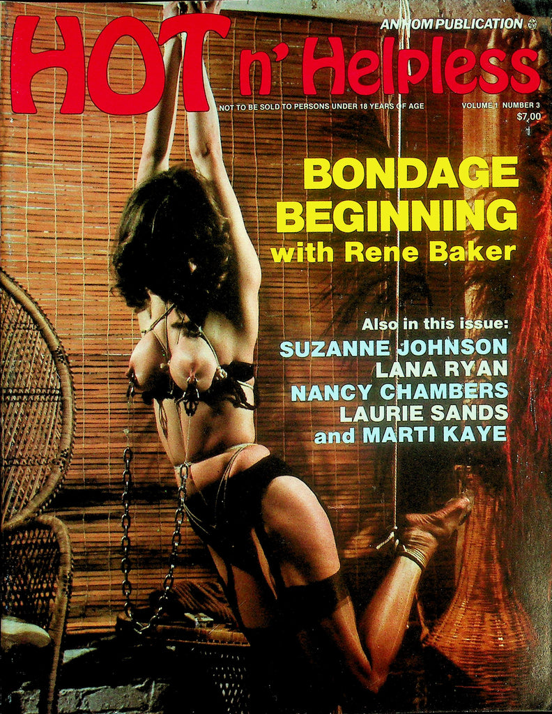 Hot N' Helpless Magazine  Bondage Beginning With Rene Baker  vol.1 #3 1984 by HOM      091026lmp-GSC