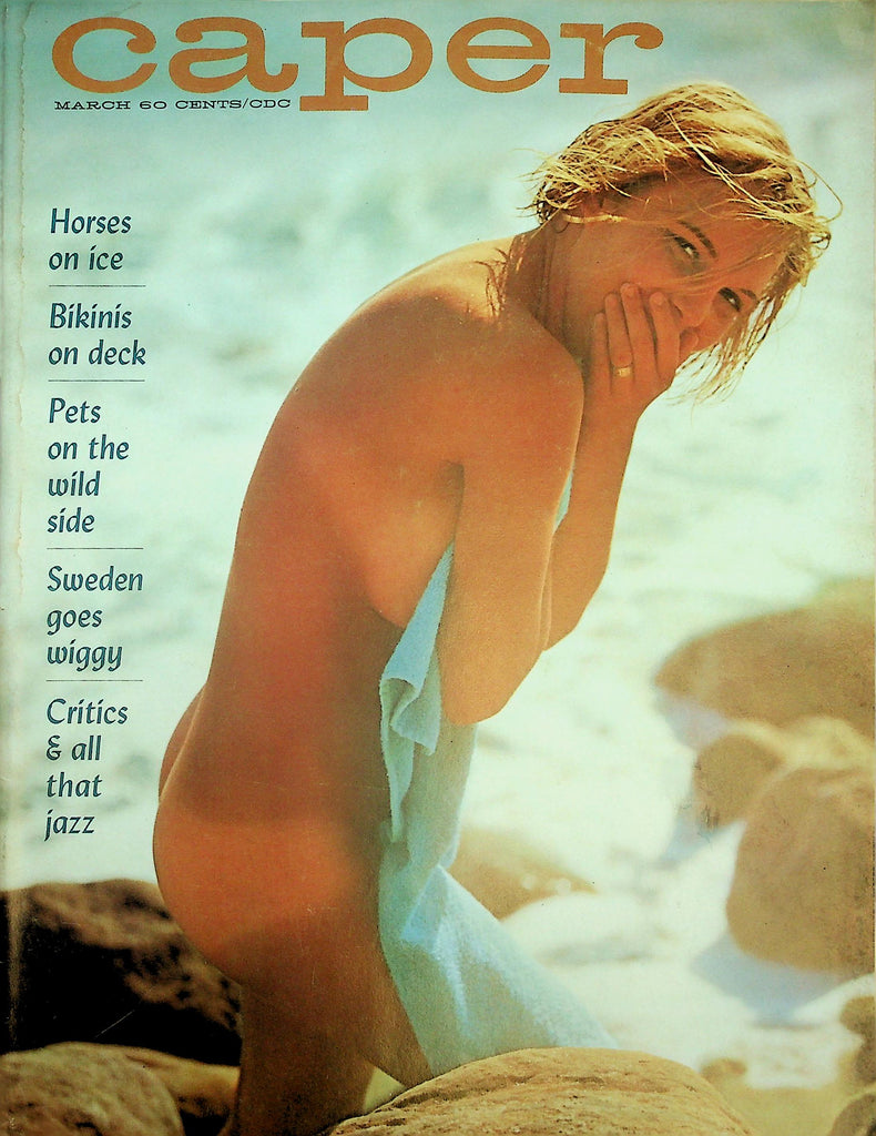 Caper Classic Mens Magazine "Bikinis on Deck" March 1966 w/cf  040326lmp