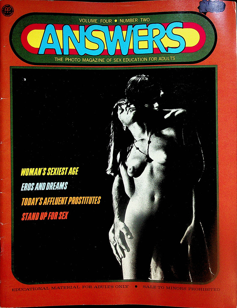 Answers The Photo Magazine Of Sex Education For Adults - Stand Up For Sex  vol.4 #2  1974    102624lm-p