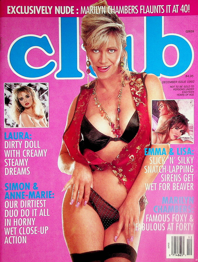 Club Magazine  Covergirl Marilyn Chambers  December 1992    042424lm-p2