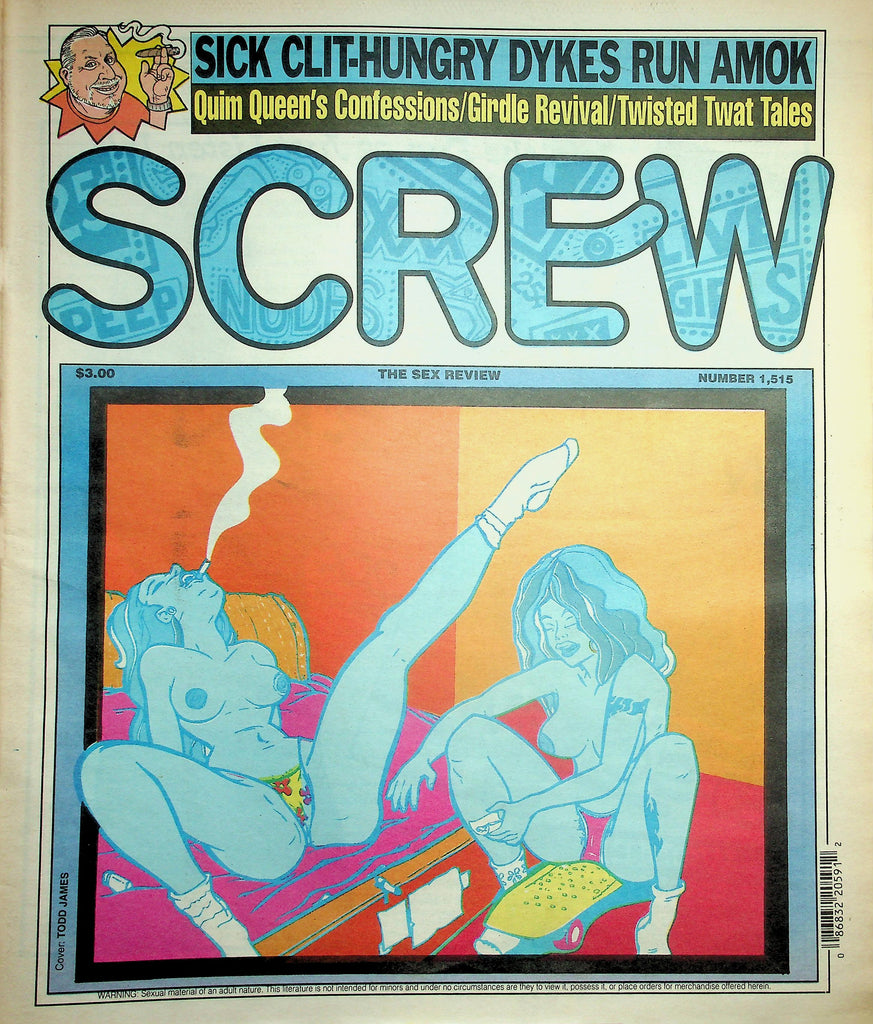 Screw Newspaper  Sick Clit-Hungry Dykes Run  Amok   #1515  March 16, 1998   010526lmp