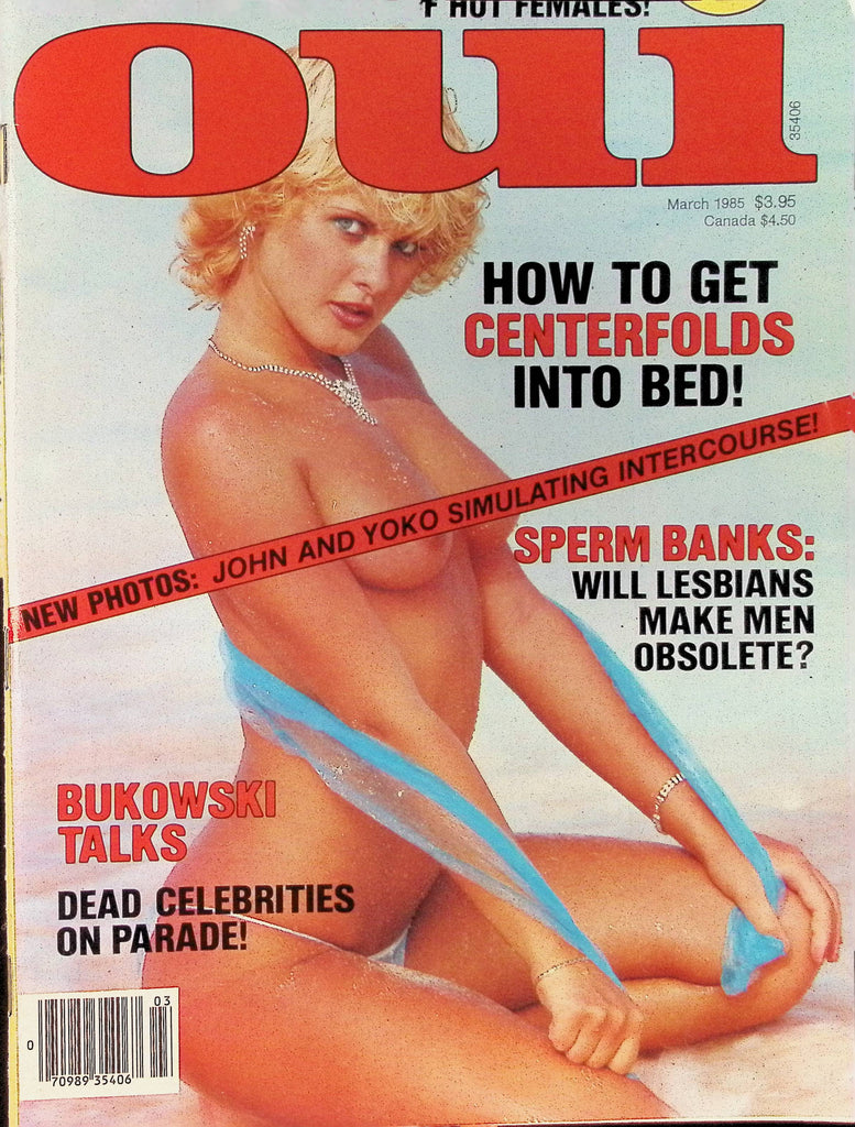 Oui Magazine March 1985 Hollywood Babylon Bukowski  101725AMP