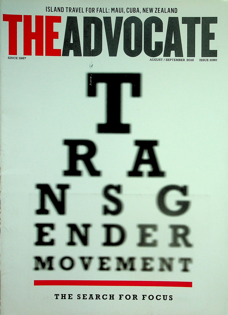 The Advocate Gay & Lesbian Magazine   Transgender Movement -  The Search For Focus   August 2015        042426lmp