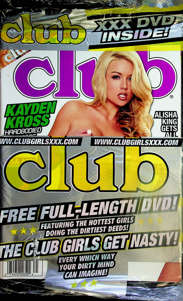 Club Magazine  Kayden Kross   w/DVD January 2011  new/sealed      090524lm-p