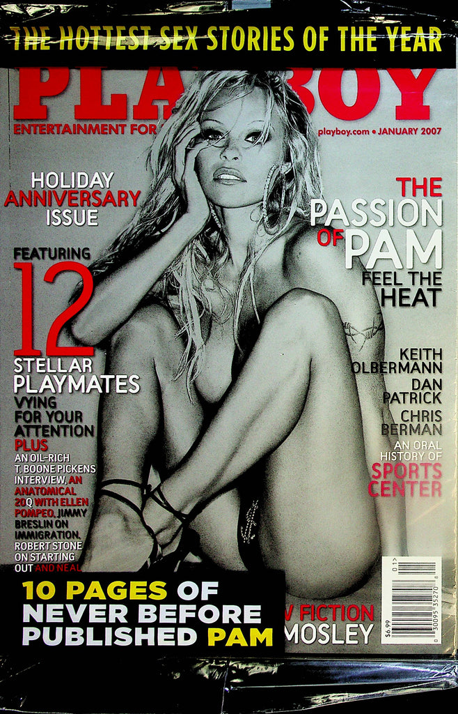 Playboy Magazine  Pamela Anderson  Holiday Anniversary Issue  January 2007 New/Sealed    092224lm-p