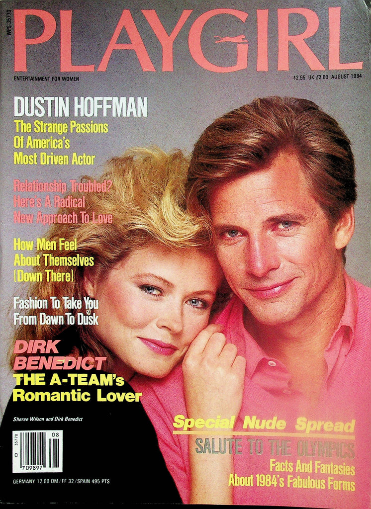 Playgirl Magazine  Cover Guy Dirk Benedict / Dustin Hoffman  August 1984  071825lm-p