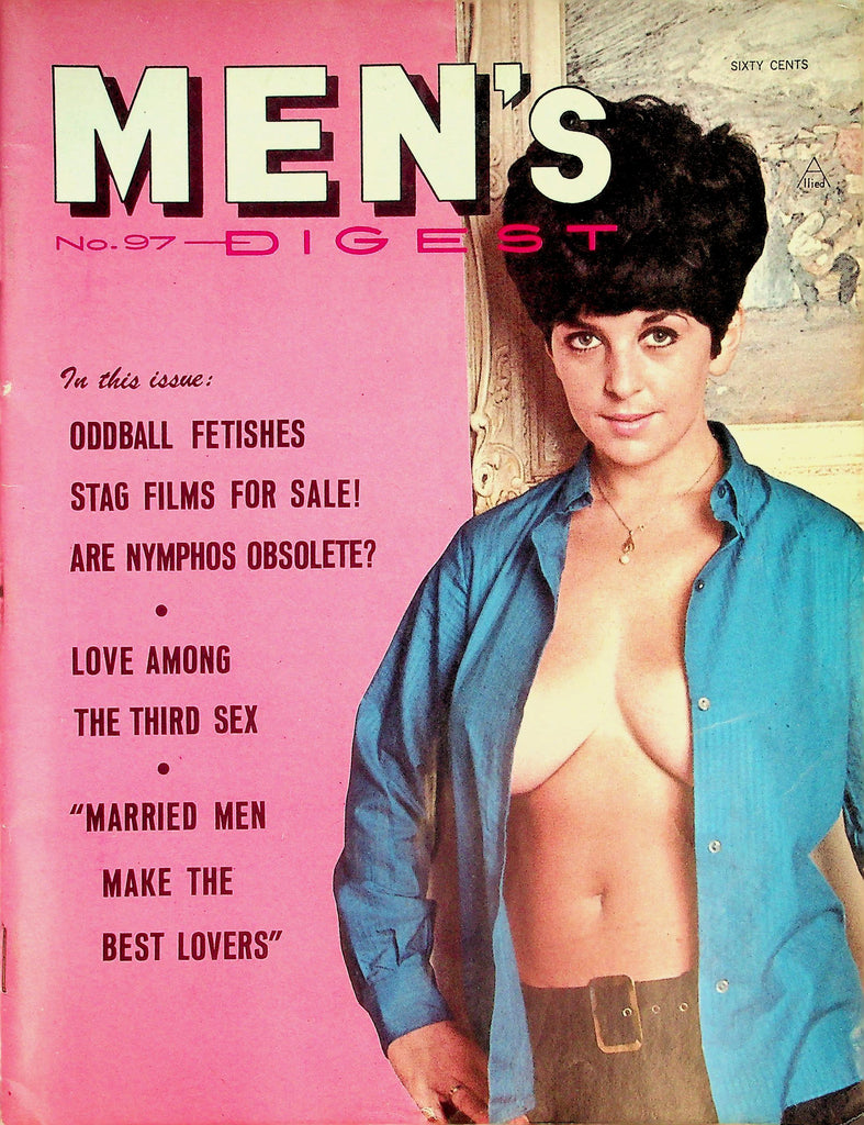Men's Digest Magazine  Covergirl Julie Collins / Love Among The Third Sex  #97 December 1968   020326lmp