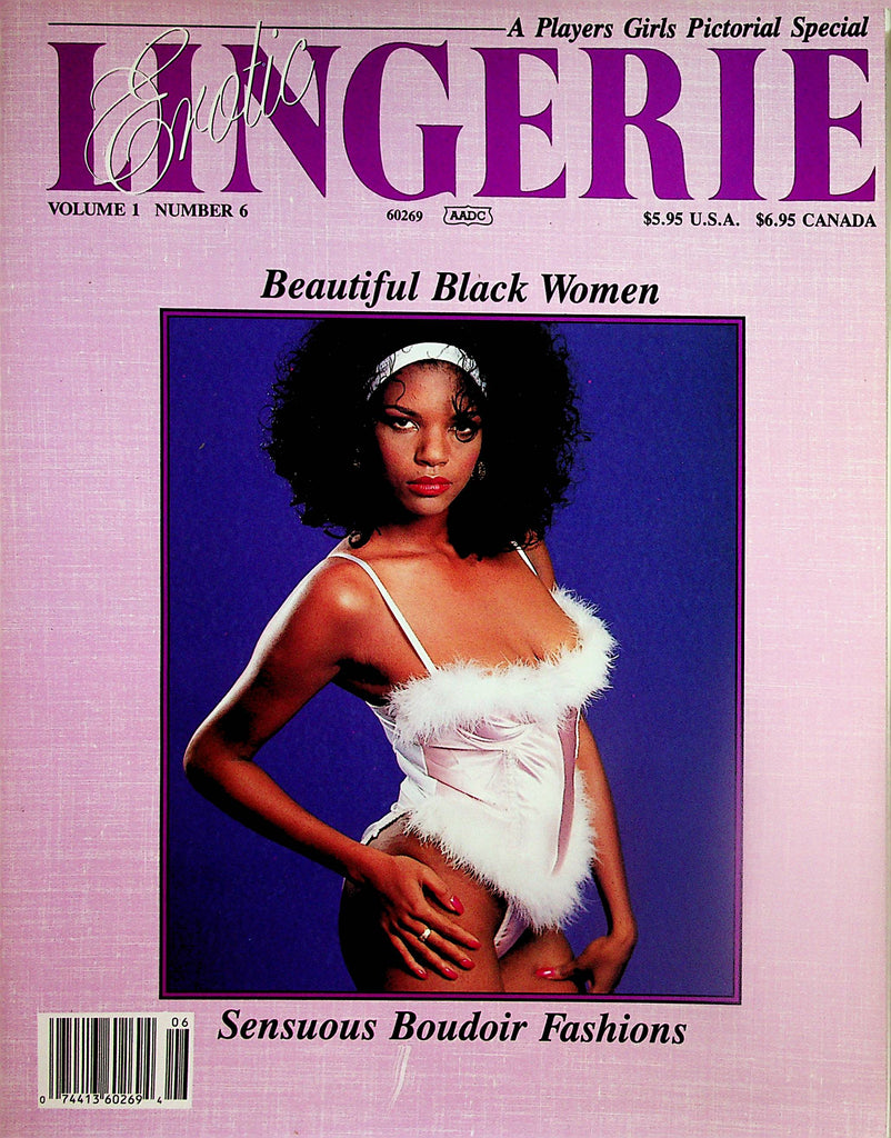 Erotic Lingerie Players Girls Pictorial Special  Beautiful Black Women  vol.1 #6  1992    091323lm-p