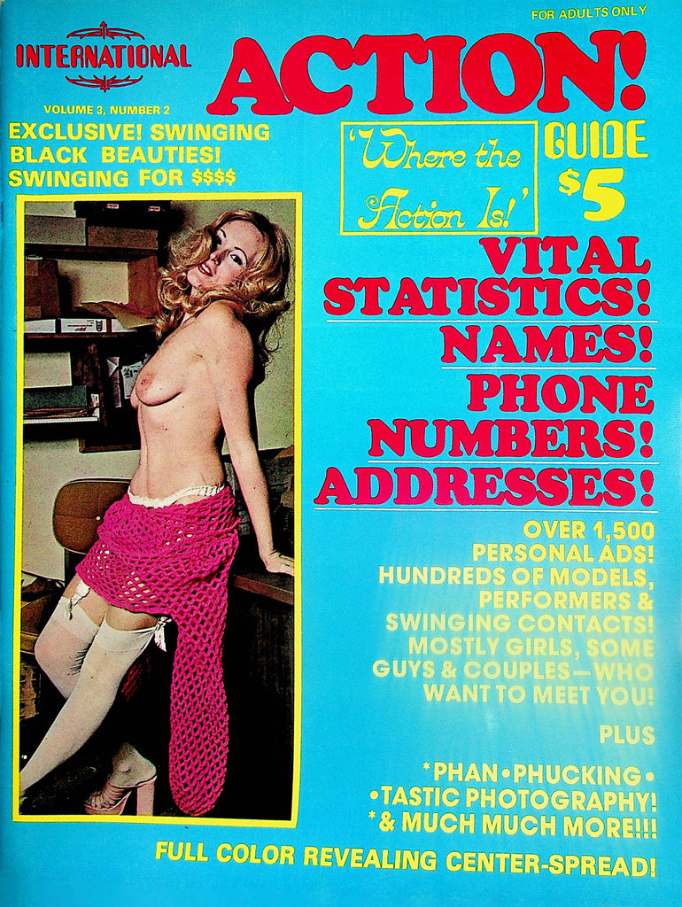International Action Guide Contact Magazine w/ Center-Spread  vol.3 #2 1977  081824lm-p