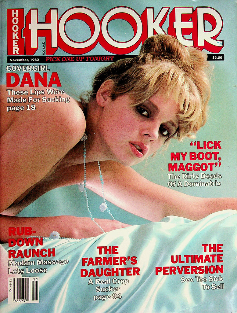 Hooker Magazine  Covergirl Dana /Amy Winner Of Whore-Next-Door Contest  November 1982    071423lm-p