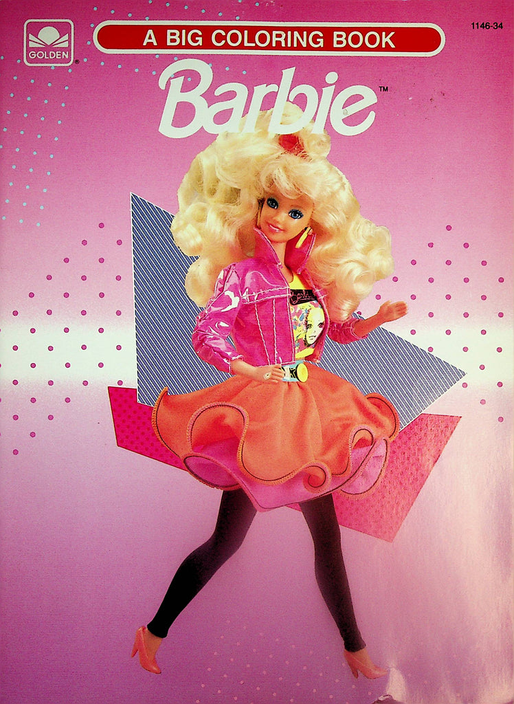 Barbie A Giant Coloring Book 1990  Mattel by Golden Book    082324lm-p2