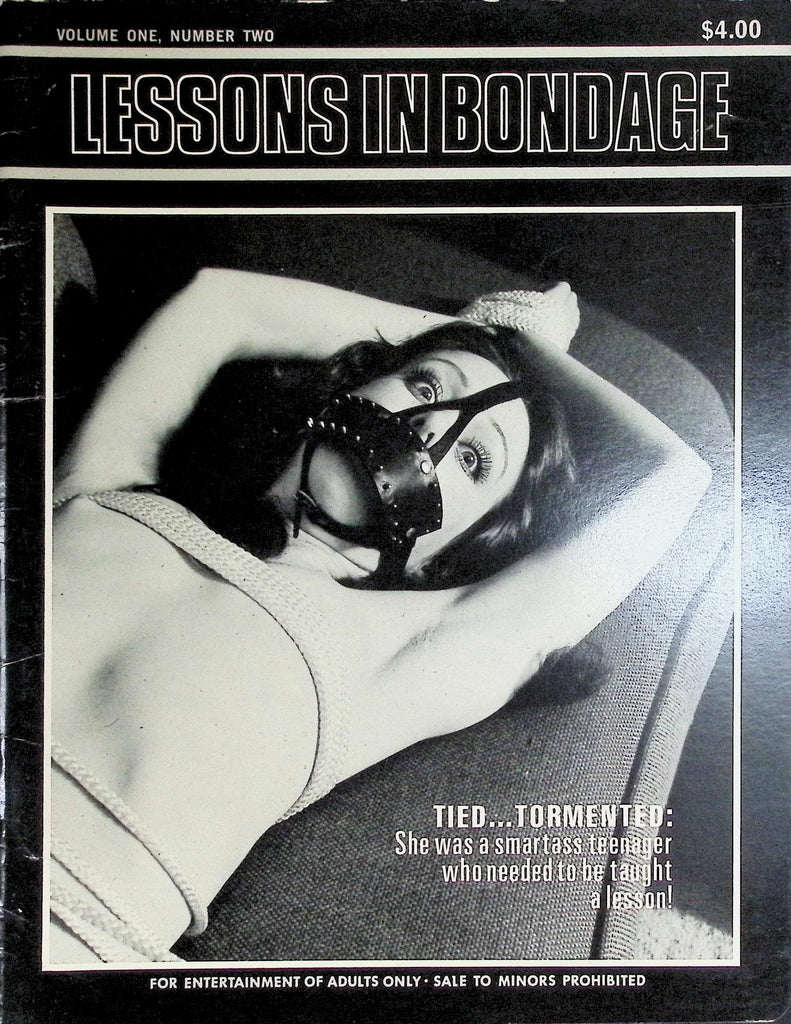 Lessons in Bondage Magazine Vol 1 #2 Tied...Tormented 1970s  092126LLP