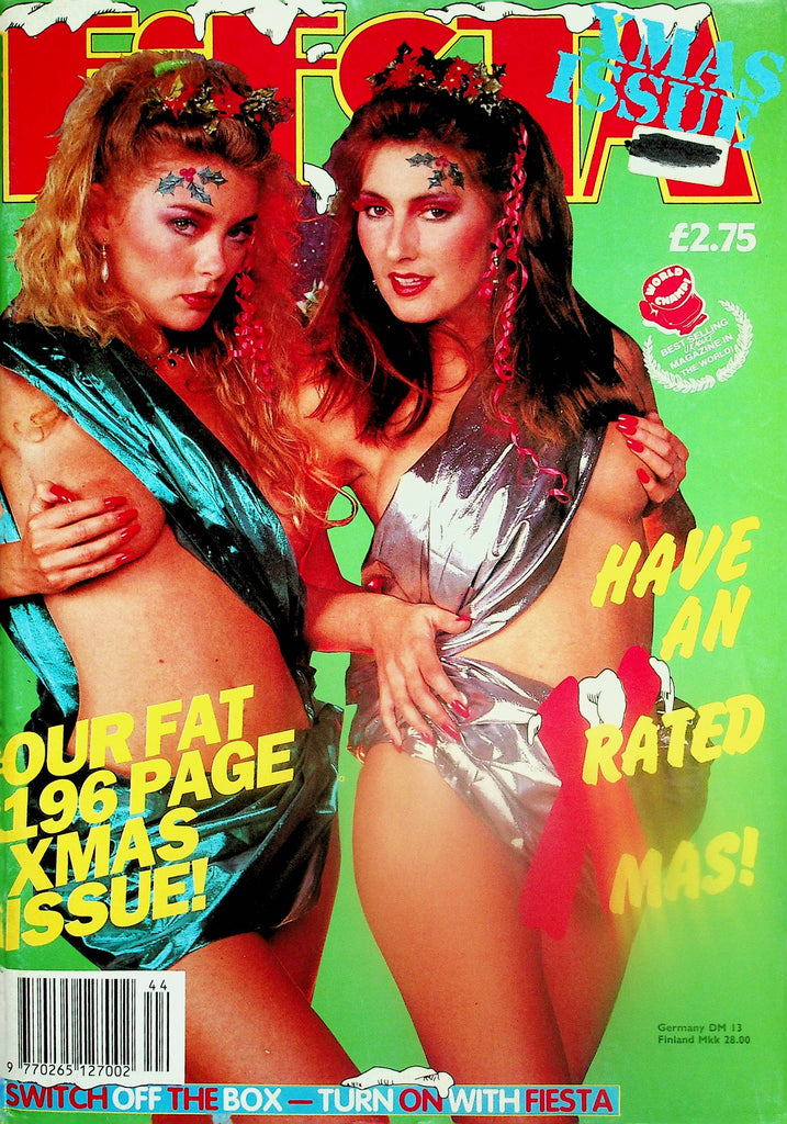 Fiesta Xmas Issue Magazine  Cover Girls Holly & Ivy  Special 1989  196 Pages!
