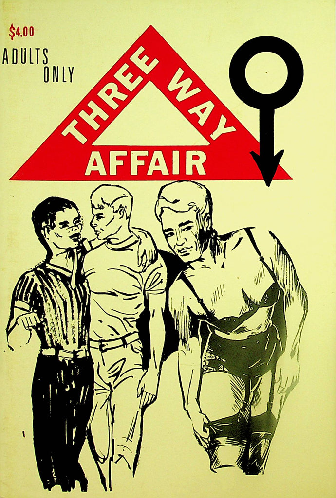 Three Way Affair Gay Adult Book  1980's   110424lm-p